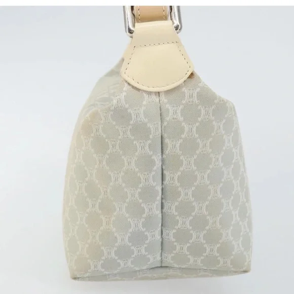 Celine Macadam Canvas handbag white silver - Picture 4 of 16